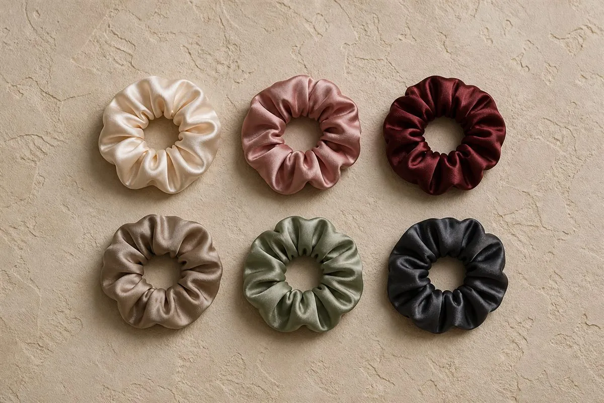 Satin Hair Ties (Set of 6) No.14